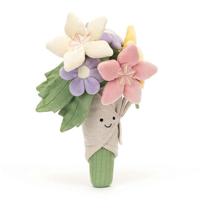 Jellycat Plush Flower Bouquet Soft Stuffed Flowers Valentine’s Gift for Her Cute Romantic Gift UK Authentic